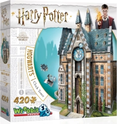 Wrebbit 3D puzzle Harry Potter Bradavice – Hodinová věž, 420 dílků