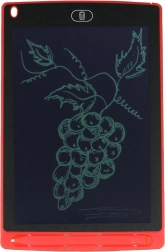 LCD psací a kreslicí tablet 8,5" se stylusem – červený