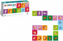 Domino zvířátka – 28 dílků, společenská hra pro děti