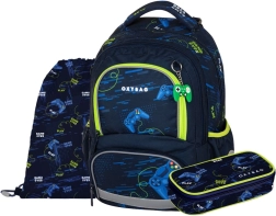 Školní set OXY NEXT Gamer – batoh, penál a sáček na přezůvky