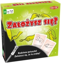 Rodinná desková hra Założysz się? – sázky, úkoly a vědomosti