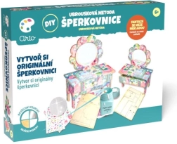 Arto diy šperkovnice z dřeva – ubrousková metoda (decoupage)