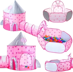 Woopie Namiot 3v1 Palác Princezny XXL Domek Tunel Suchý Palác