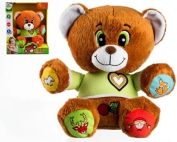 Plyšový medvídek Vojtík mluvící česky 30 cm