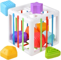 Vkládací kostka pro nejmenší s pružnými pásky