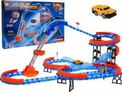 Závodní dráha s žebříkem 90 dílů s LED autíčkem