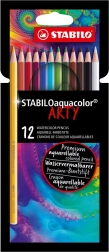 Sada akvarelových pastelek Stabilo Aquacolor Arty 12 ks