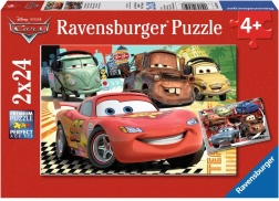 Ravensburger puzzle Auta 2 – výlet do Evropy 2×24 dílků