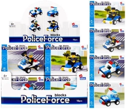 Stavebnice Policie – mini vozidla, 4 varianty
