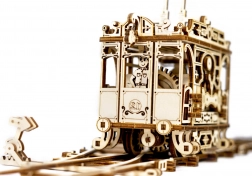 dřevěné 3D puzzle tramvaj s kolejemi WOODEN CITY (273 dílů)