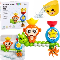 Vodní hračka do vany s małpkou a kelímkem na přísavkách
