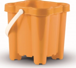 Androni kyblík hrad se 4 věžemi, oranžový 16 cm