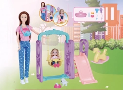 Panenka na hřišti 30 cm s doplňky