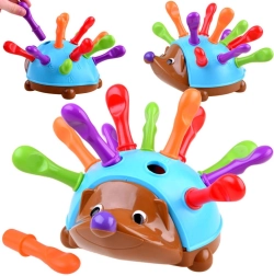 Edukativní ježek s barevnými bodlinami pro jemnou motoriku