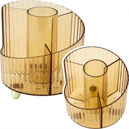 Organizer na školní potřeby průhledný žlutý