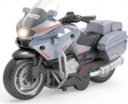 Šedá Závodní Motorka s Funkcí Pull Back