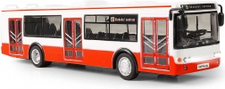 Autobus mluvící česky 28 cm červený na zpětný chod se světly a zvuky