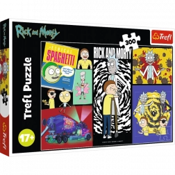 Puzzle Rick a Morty – Podivné místo v galaxii 300 dílků Trefl