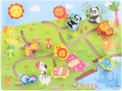 Dřevěné bludiště se zvířátky