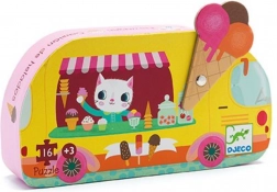 Puzzle Zmrzlina jede - DJECO - 16 dílků