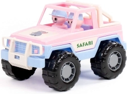 Safari jeep růžový – hračka s figurkami