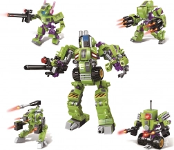 Qman Policejní robotická stavebnice 4v1