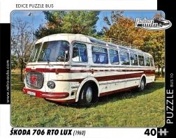 RETRO-AUTA Puzzle BUS Škoda 706 RTO LUX (1960) 40 dílků