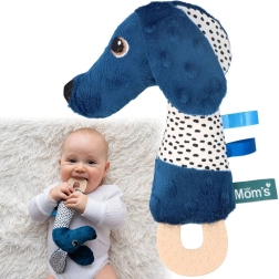 Jamiś pískací plyšák s kousátkem a šustícími oušky MOMS