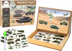 Edukativní magnetické puzzle s motivem pozemní bitvy