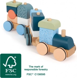 Dřevěný stohovací vlak Arctic small foot