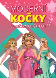 moderní kočky ve večerních šatech – nástěnný obraz