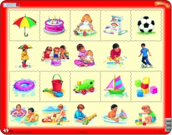 LARSEN puzzle: Co k čemu patří? 10 dílků