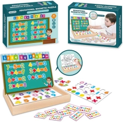 Edukační magnetické puzzle Číslice – učíme se počítat v dřevěném boxu