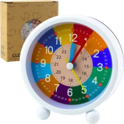 Dětský vzdělávací budík bez tikání 9 cm barevný