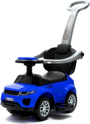 Dětské odrážedlo s vodicí tyčí 3v1 BABY MIX modré