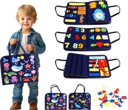 Senzorická busy kniha – vodní a dinosauří svět