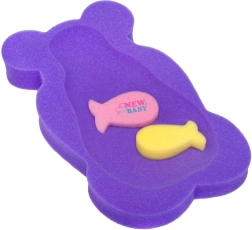Pěnová podložka do vany New Baby medvěd fialová