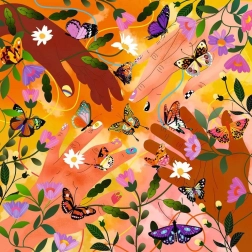 Čtvercové puzzle Art & Soul: Festival květin