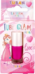 Tuban Tubi Glam dětský perleťový růžový lak na nehty 5 ml