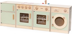 Viga Polarb dřevěná dětská kuchyňka XL se spotřebiči, mátová