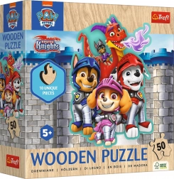 Dřevěné puzzle Tlapková Patrola 50 dílků