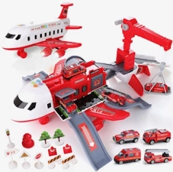 Rozkládací letadlo s velkým parkovištěm a jeřábem – hasičská sada