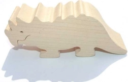 Dřevěné zvířátko triceratops