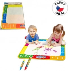 Kouzelné malování vodou s písmeny a číslicemi