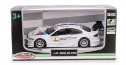 kovový model auta bmw m3 dtm 1:42 s otevíracími dveřmi a pull-back