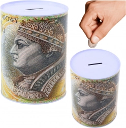 Kovová pokladnička bankovka 200 PLN 16×12 cm