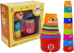 Piramida pohárků pro kojence s čísly