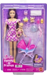 Barbie Skipper chůva s kočárkem