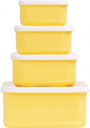 Sada čtyř svačinových krabiček s motivem zvířecí kamarádi