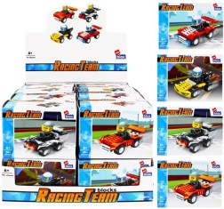 Stavebnice závodní auto s minifigurkou – 4 varianty